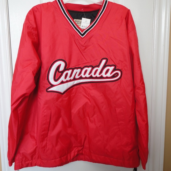 Steve and Barry's Red CANADA Lined Jacket Sz M NWT - Picture 1 of 8